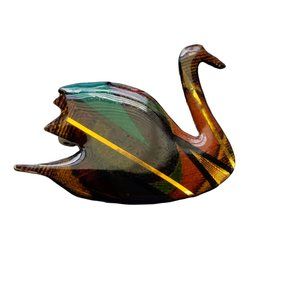 VINTAGE METALLIC ART GRAPHICS JOHN CRUTCHFIELD PIN SHRIMP BROOCH